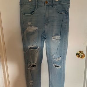 American eagle high-rise distressed jeans